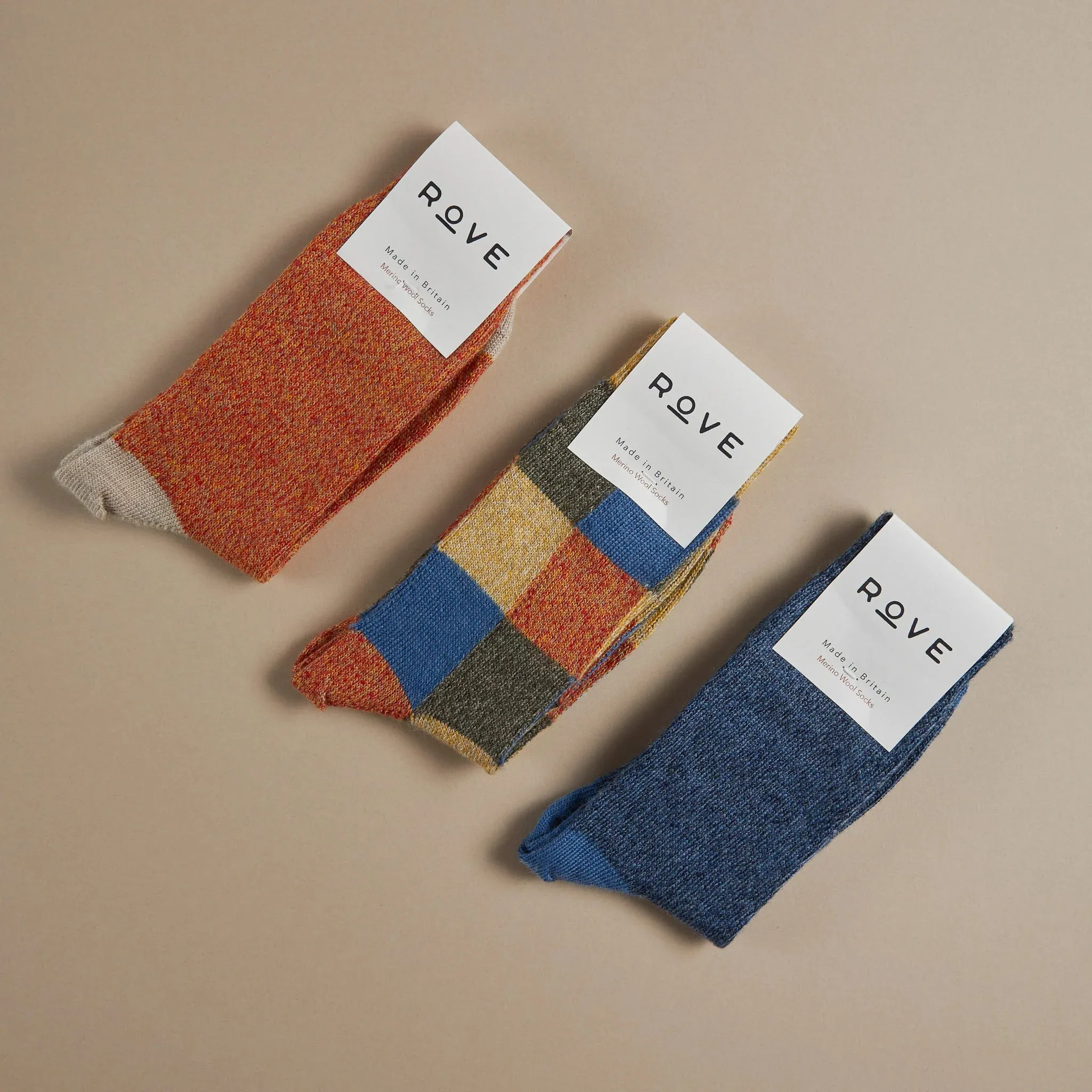 Fine Merino Socks - Blue