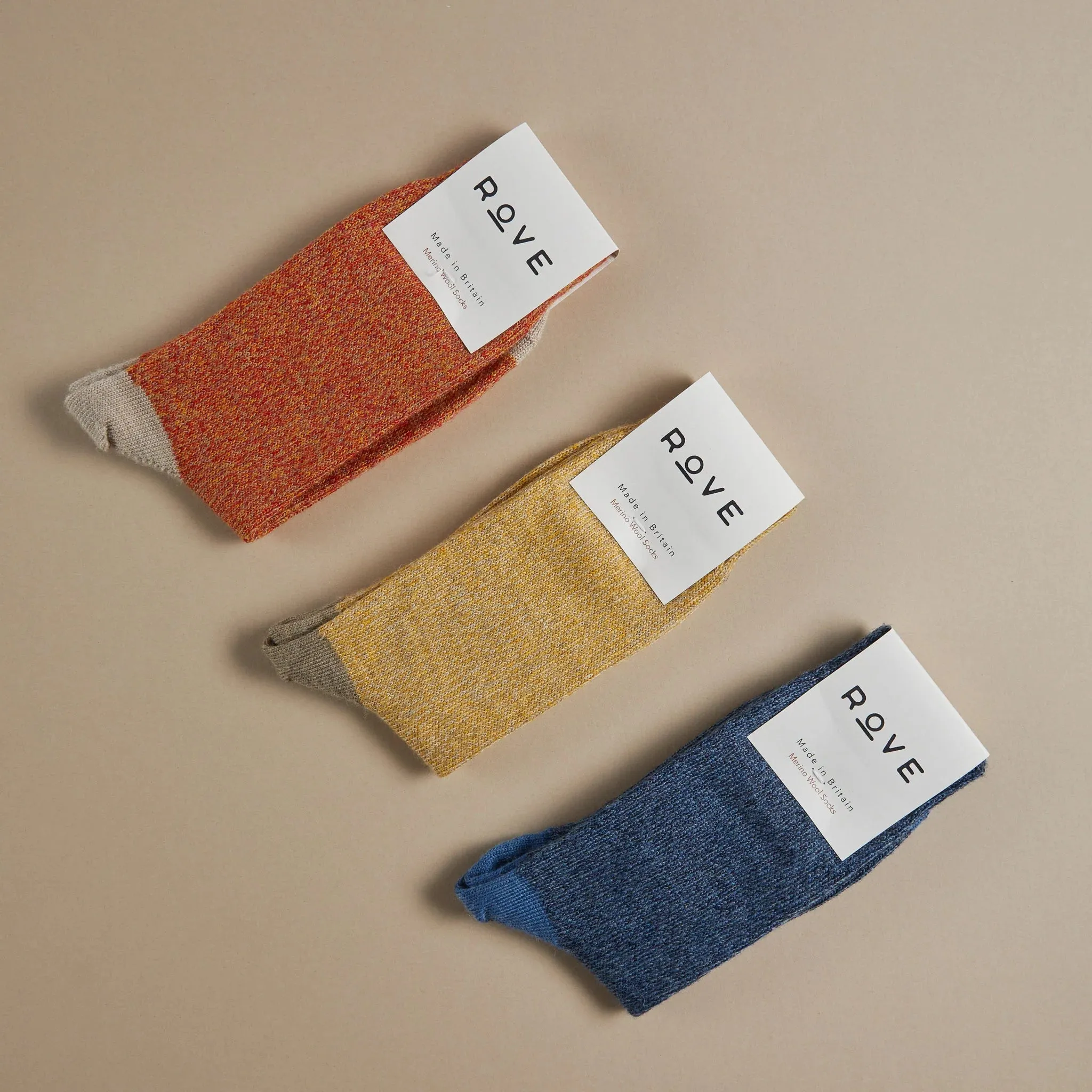 Fine Merino Socks - Fire