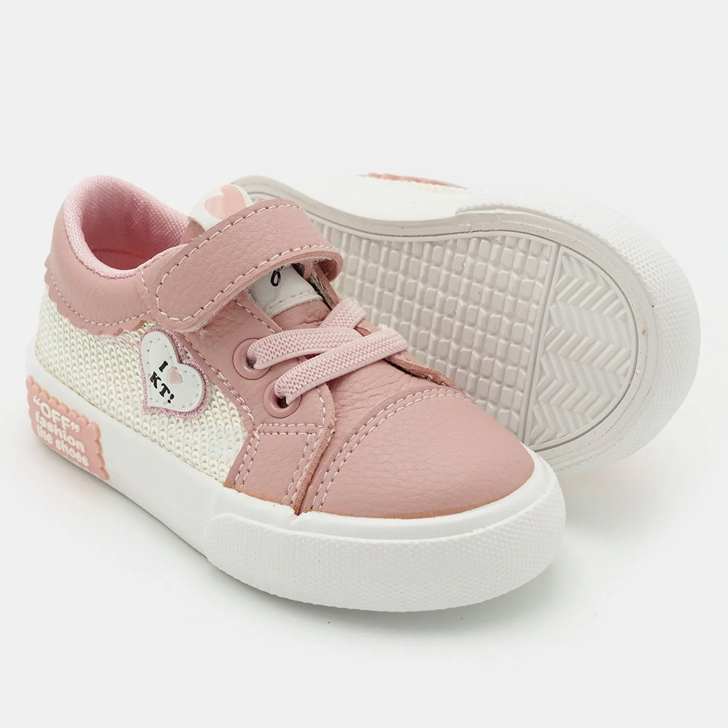 Girls Sneaker 5711C-White Pink