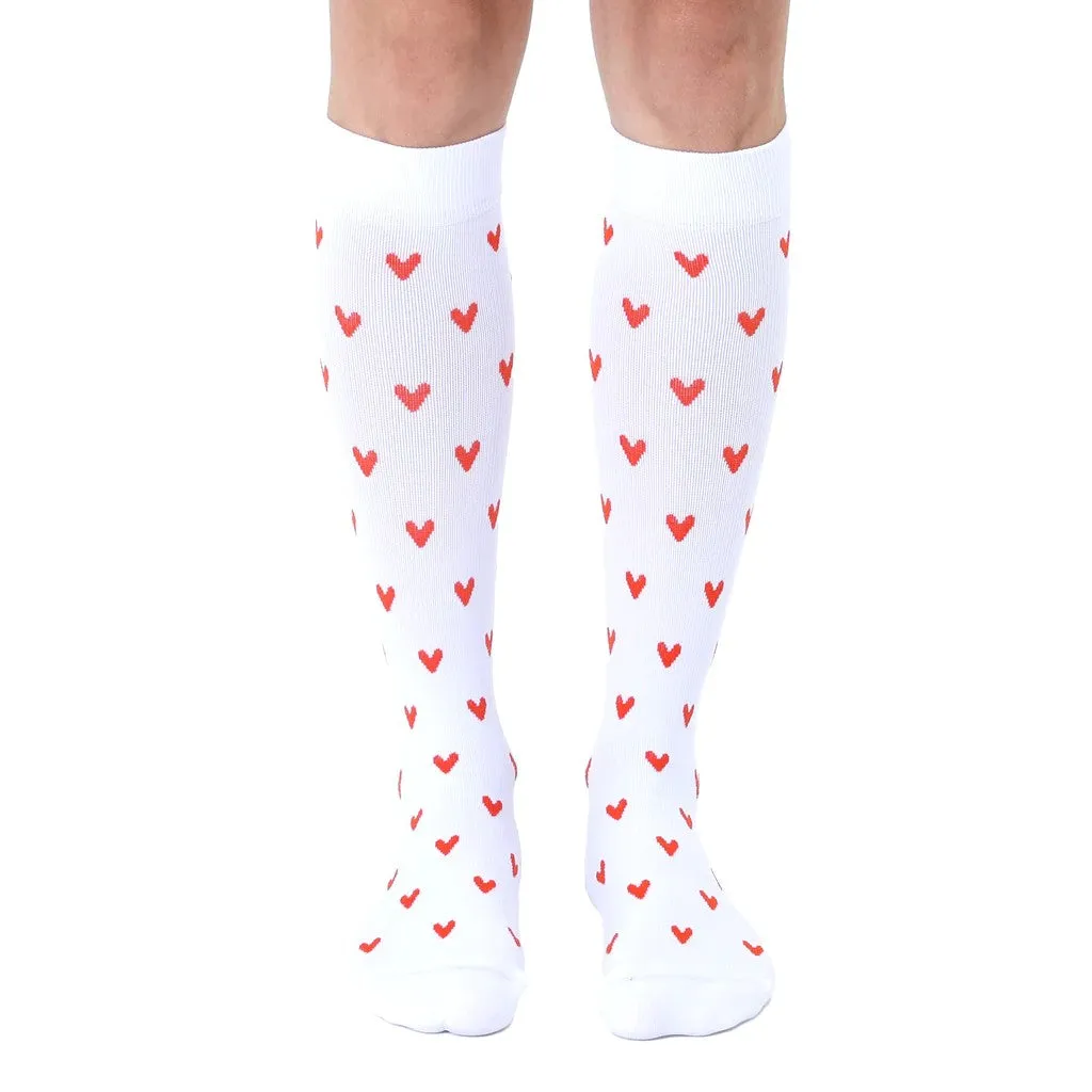 Heart Compression Socks with 15-20 mmHg