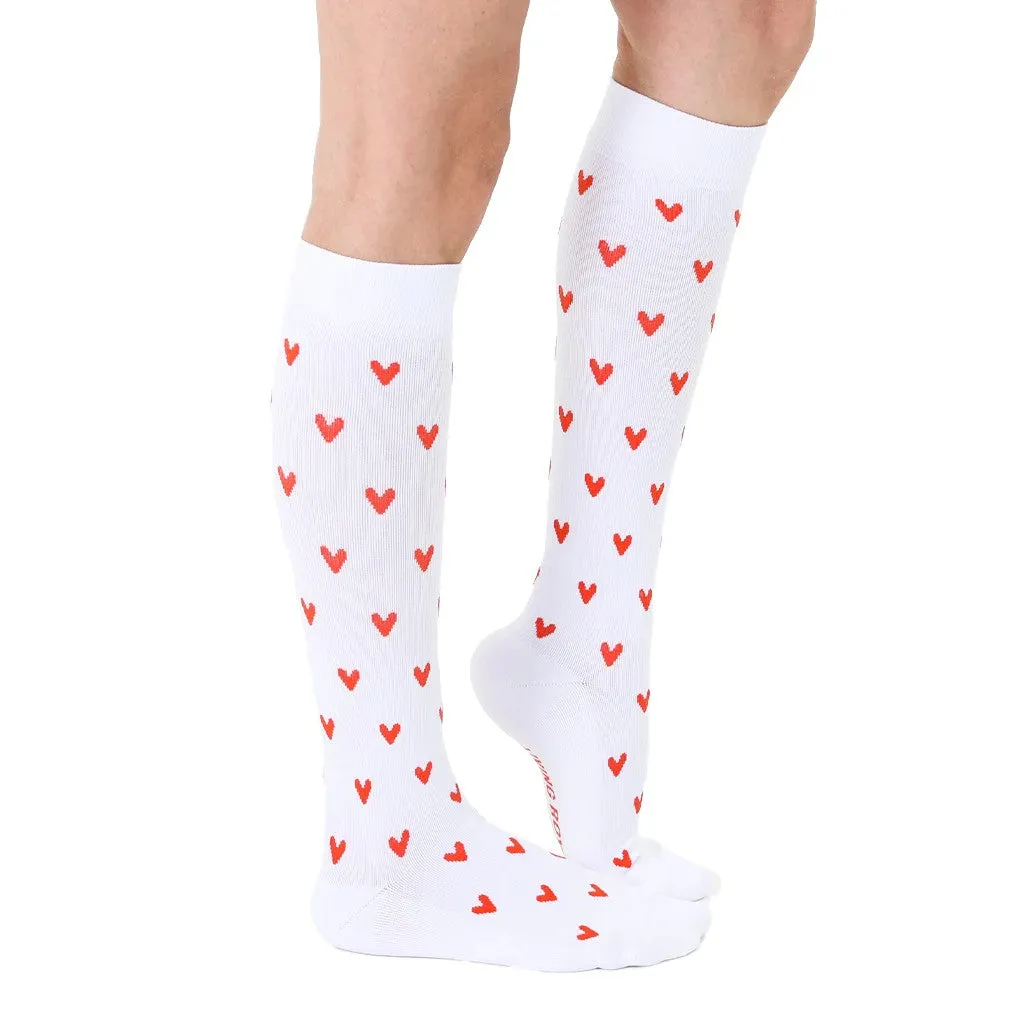 Heart Compression Socks with 15-20 mmHg