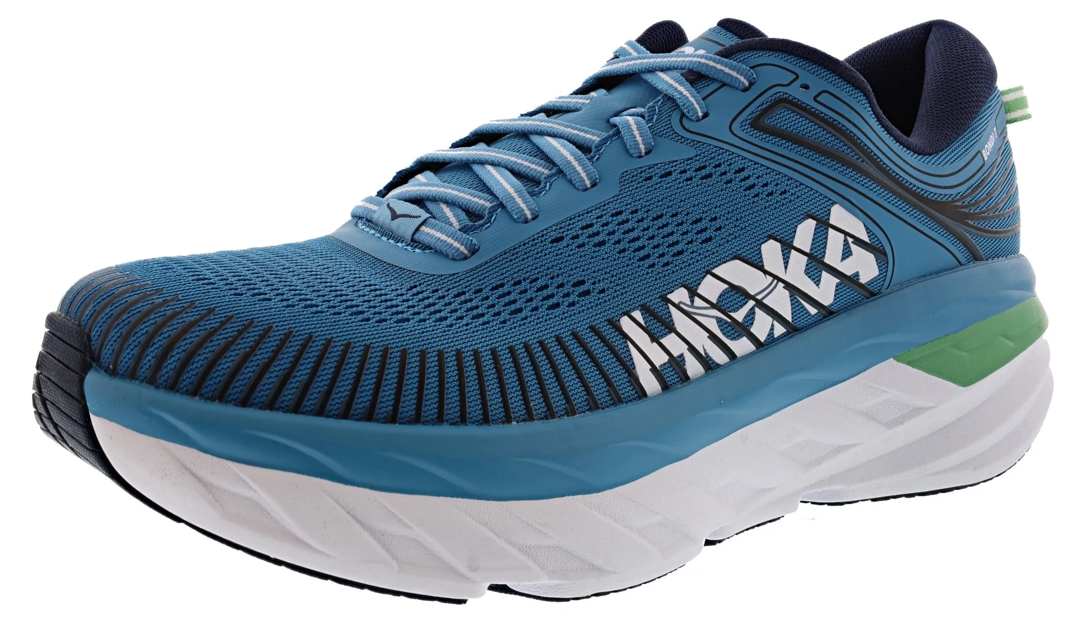 Hoka Men's Ultra Marathon Cushioned Running Shoes Bondi 7