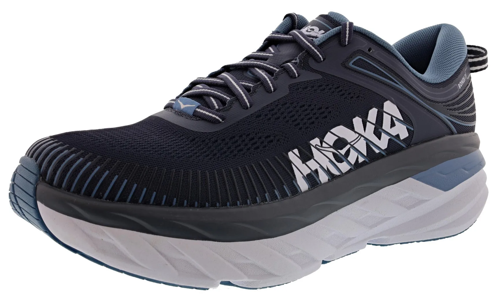 Hoka Men's Ultra Marathon Cushioned Running Shoes Bondi 7