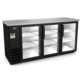 Kelvinator KCHBB72G 73" Back Bar Cooler with Glass Door, 20.8 Cu. Ft.