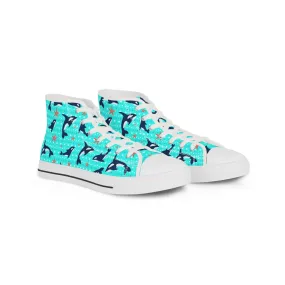 Killer Whales Men's High Top Sneakers