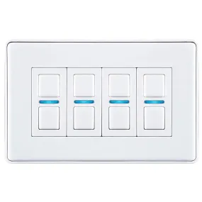 Lightwave L24-WH Smart Dimmer Switch 4 Gang - White