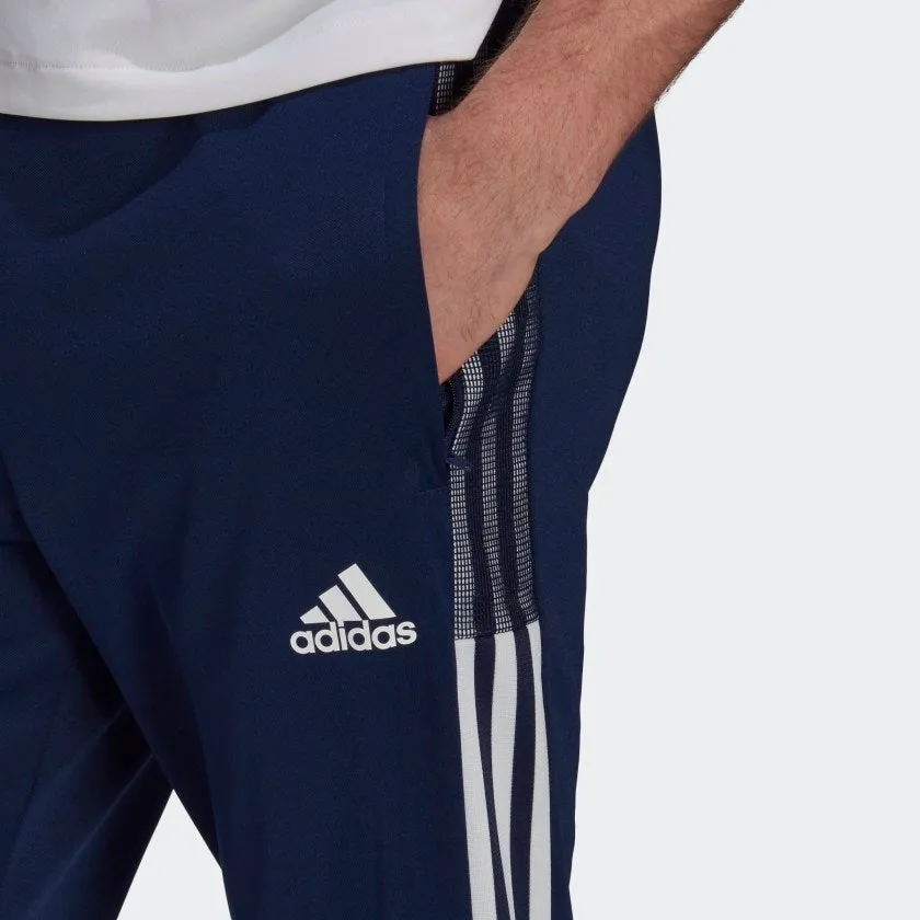 MEN TIRO 21 TRACK PANTS. Navy & White