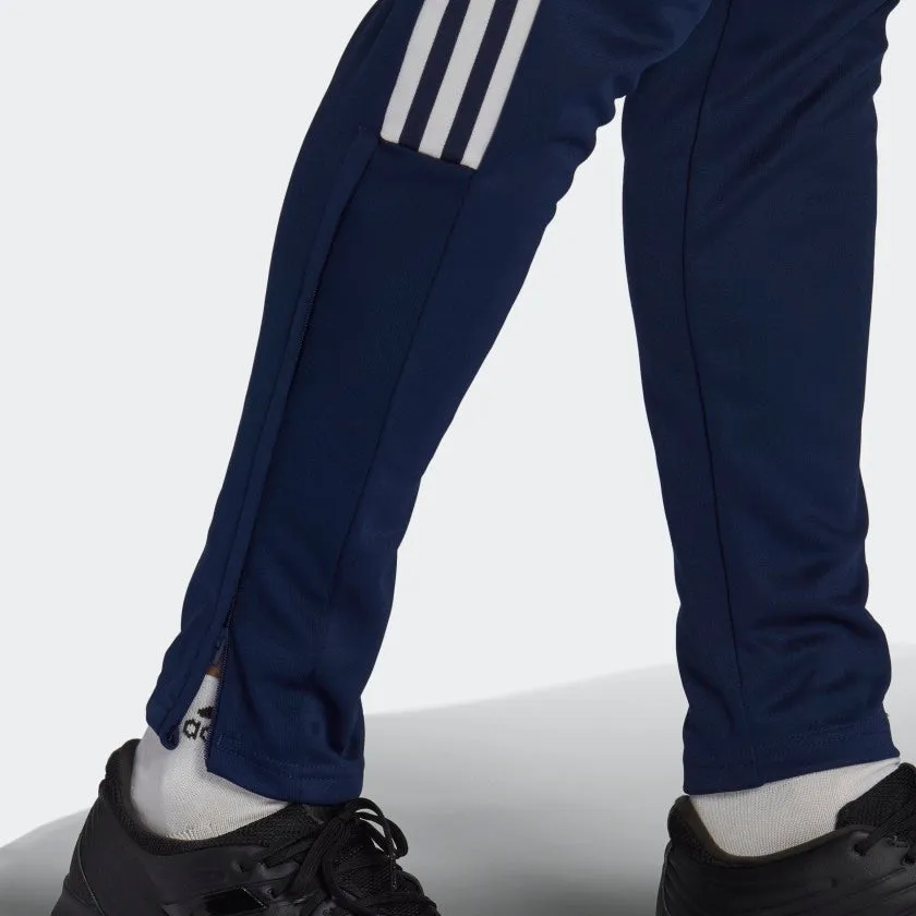 MEN TIRO 21 TRACK PANTS. Navy & White