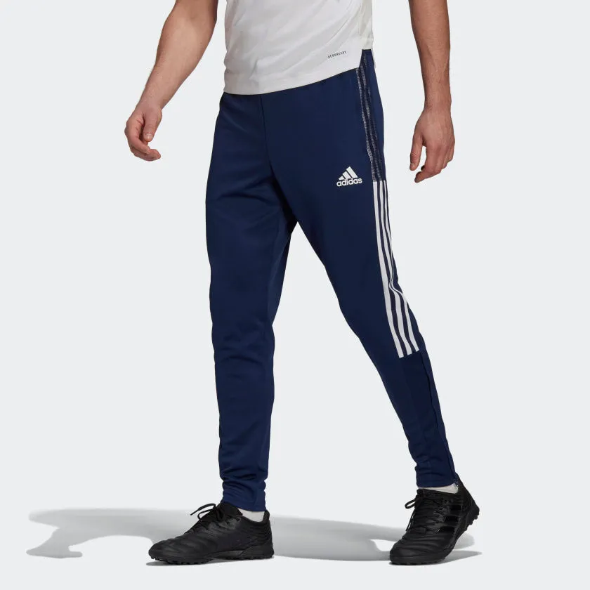 MEN TIRO 21 TRACK PANTS. Navy & White