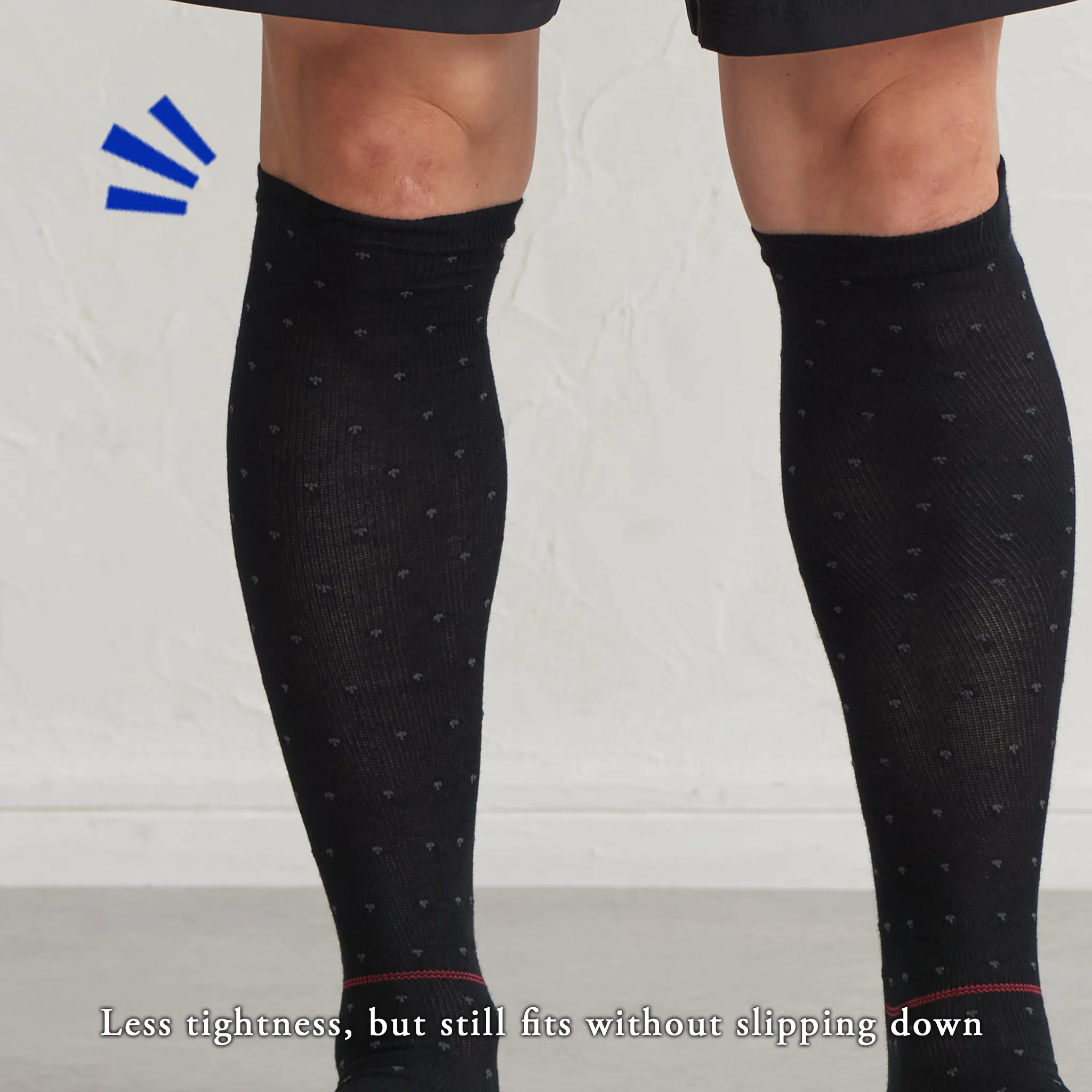 Men's Compression Socks - Polka dots with line - 834