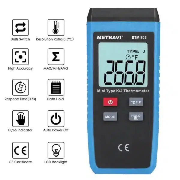 Metravi DTM-903 Single Channel Industrial Thermometer