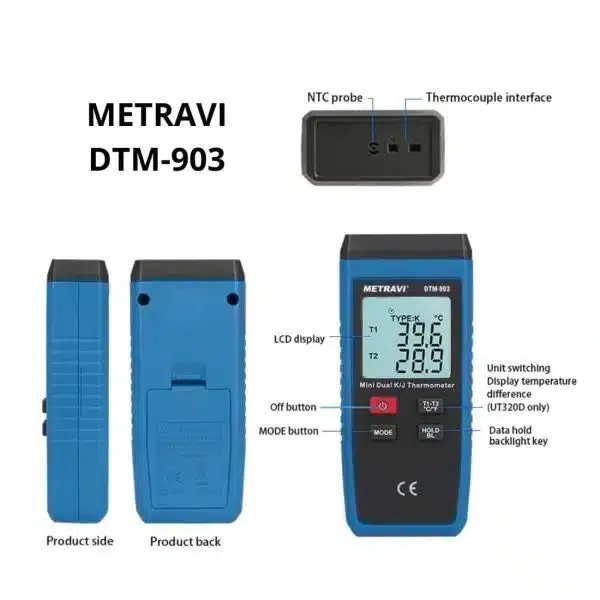 Metravi DTM-903 Single Channel Industrial Thermometer