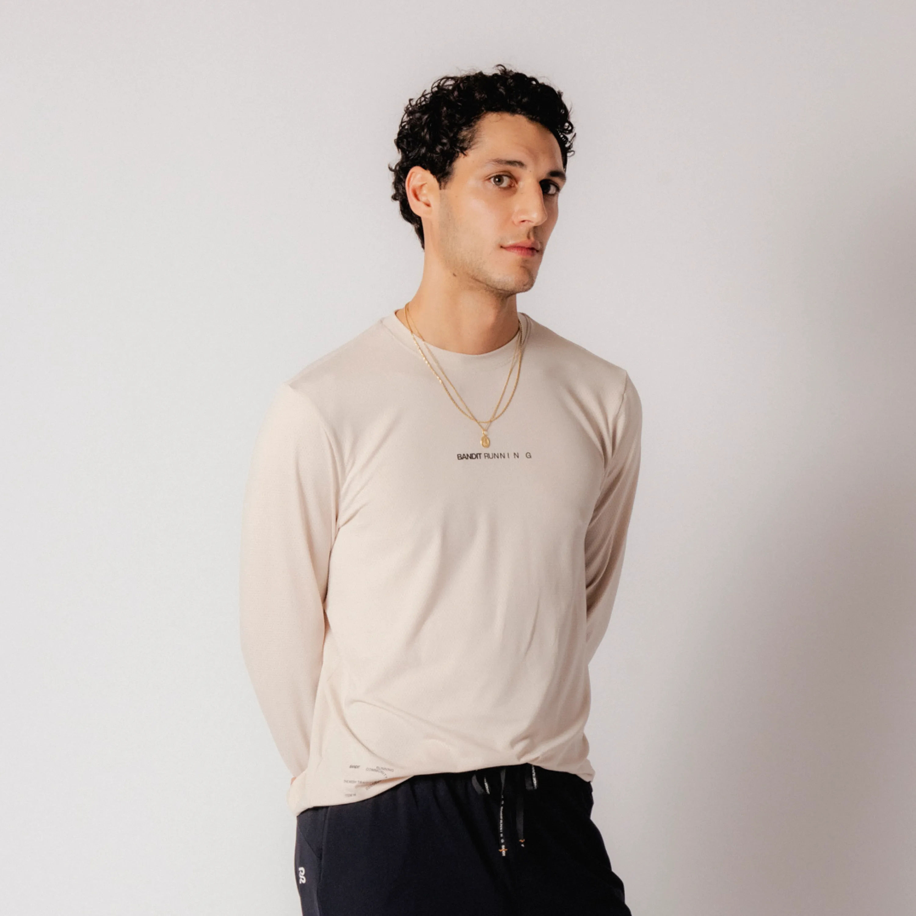 Micromesh™ Long Sleeve Performance Tee - Unisex, Champagne