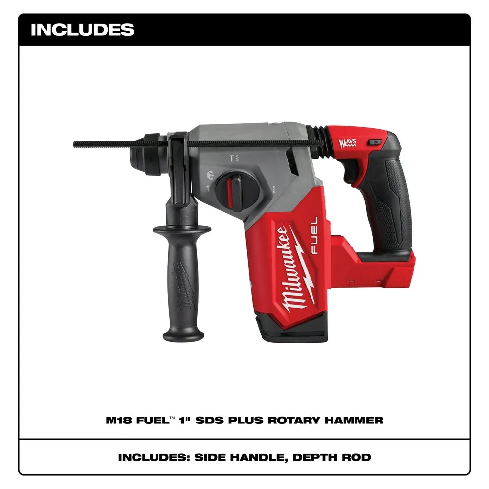 Milwaukee 2912-20 M18 FUEL 18V 1" SDS Plus Brushless Rotary Hammer - Bare Tool