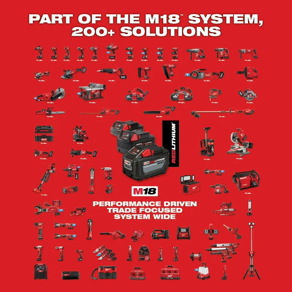 Milwaukee 2915-20GR M18 FUEL 18V 1-1/8" SDS Plus Rotary Hammer w/ Grinder