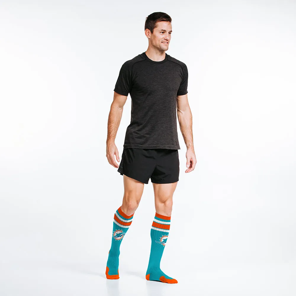 NFL Compression Socks, Miami Dolphins