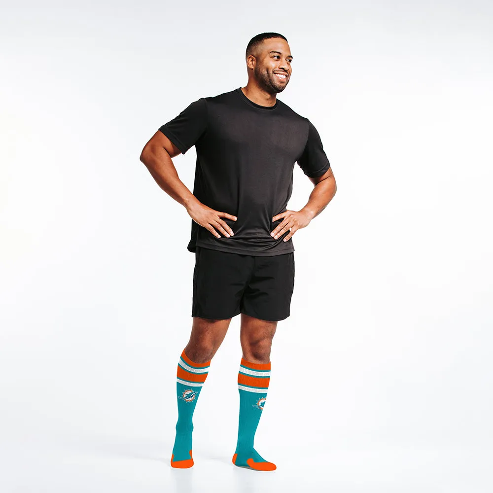 NFL Compression Socks, Miami Dolphins