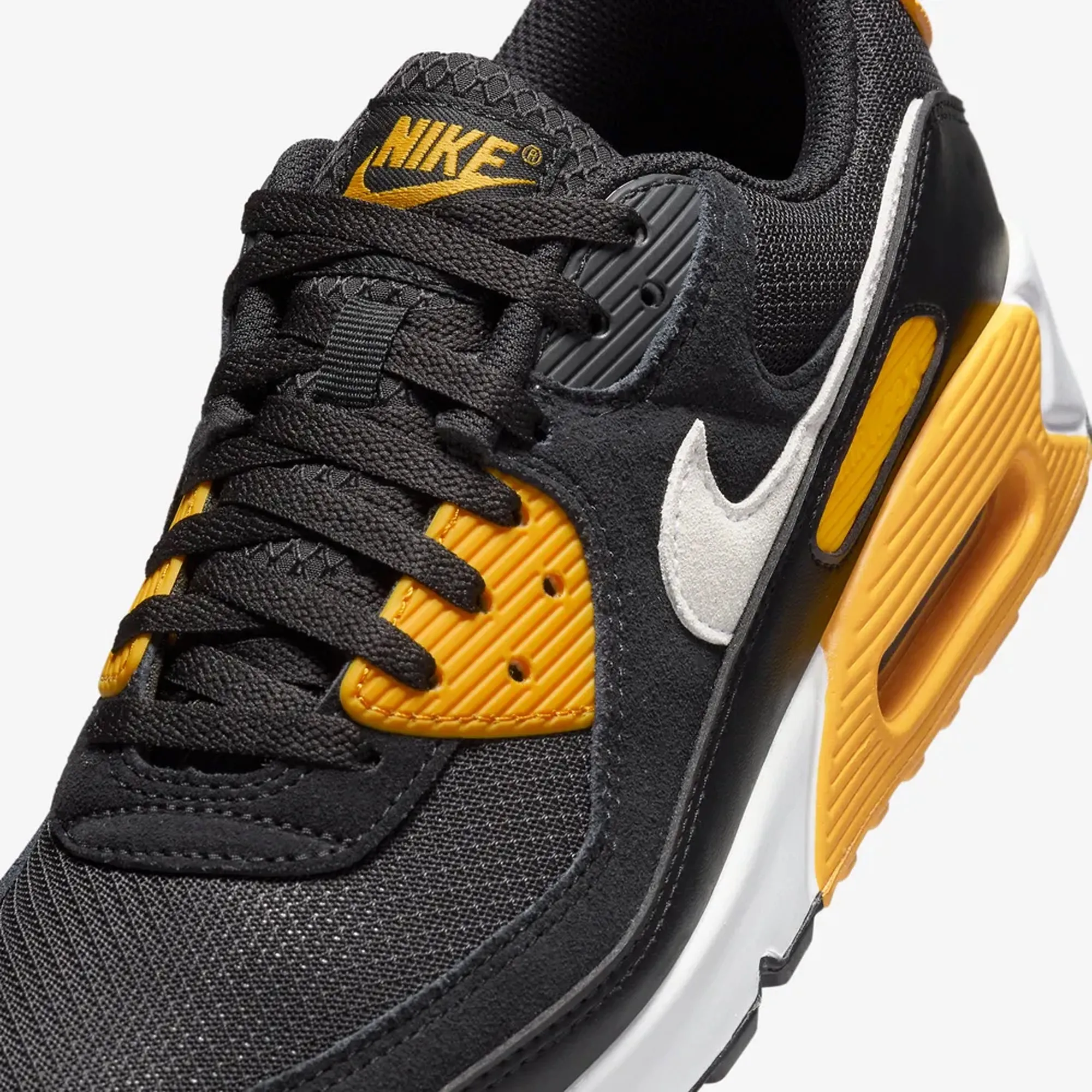 Nike | AIR MAX 90  { BLACK/WHITE-UNIVERSITY GOLD