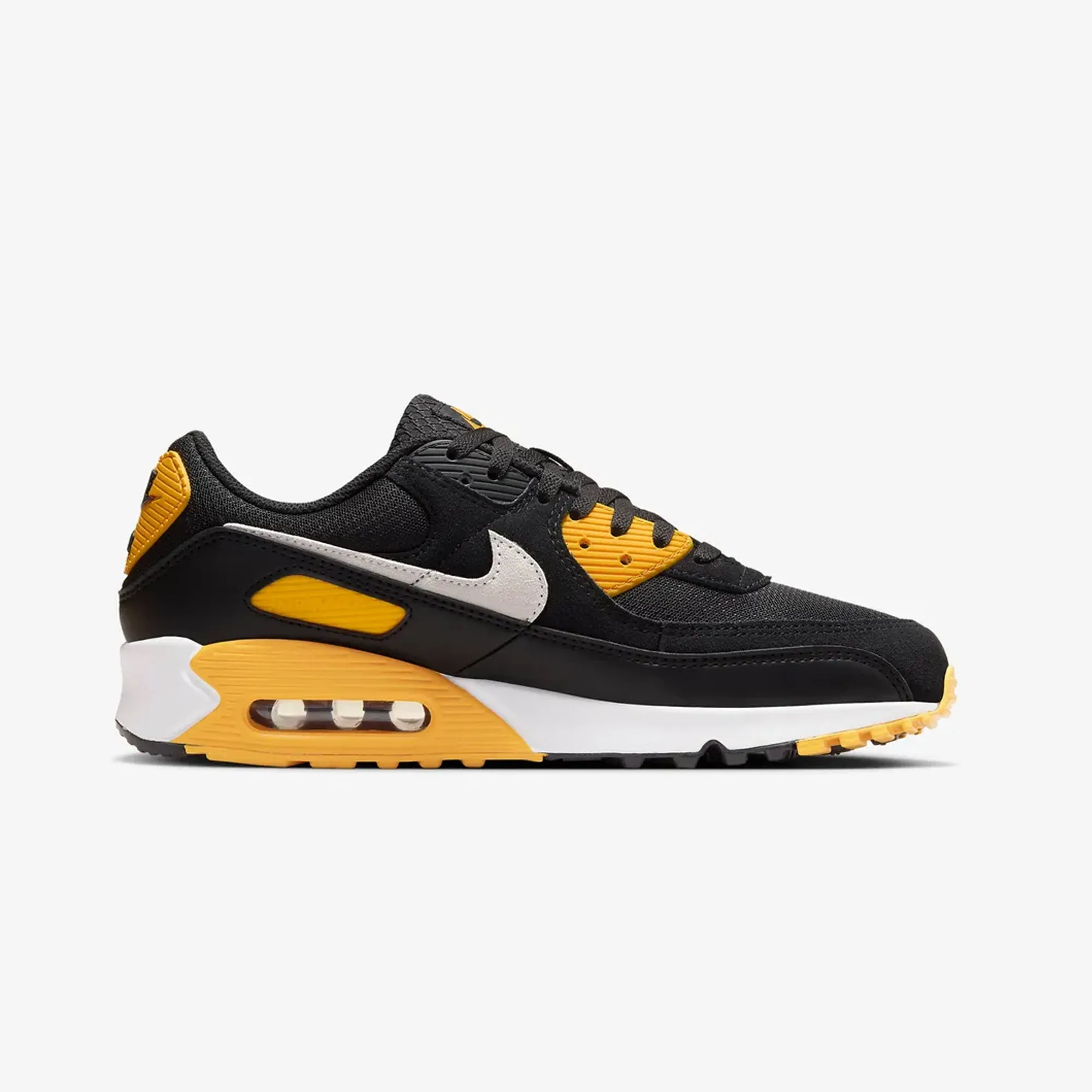 Nike | AIR MAX 90  { BLACK/WHITE-UNIVERSITY GOLD