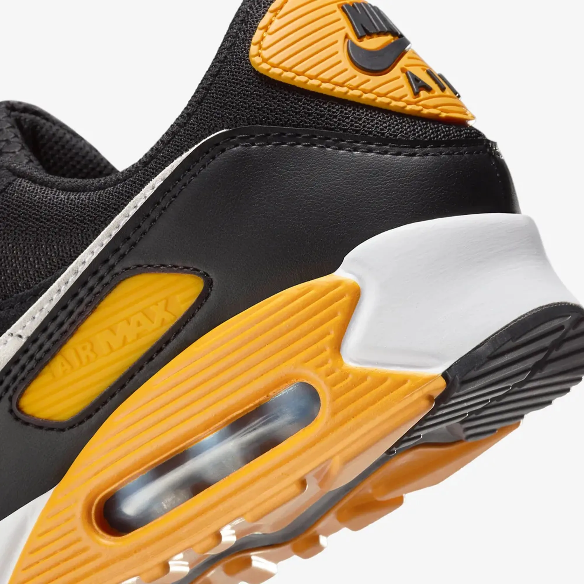 Nike | AIR MAX 90  { BLACK/WHITE-UNIVERSITY GOLD