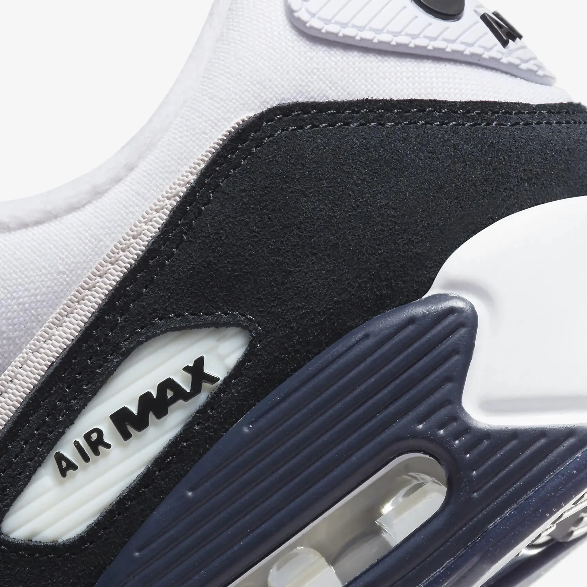 Nike | AIR MAX 90  { FLAT PEWTER/WHITE-BLACK-OBSIDIAN