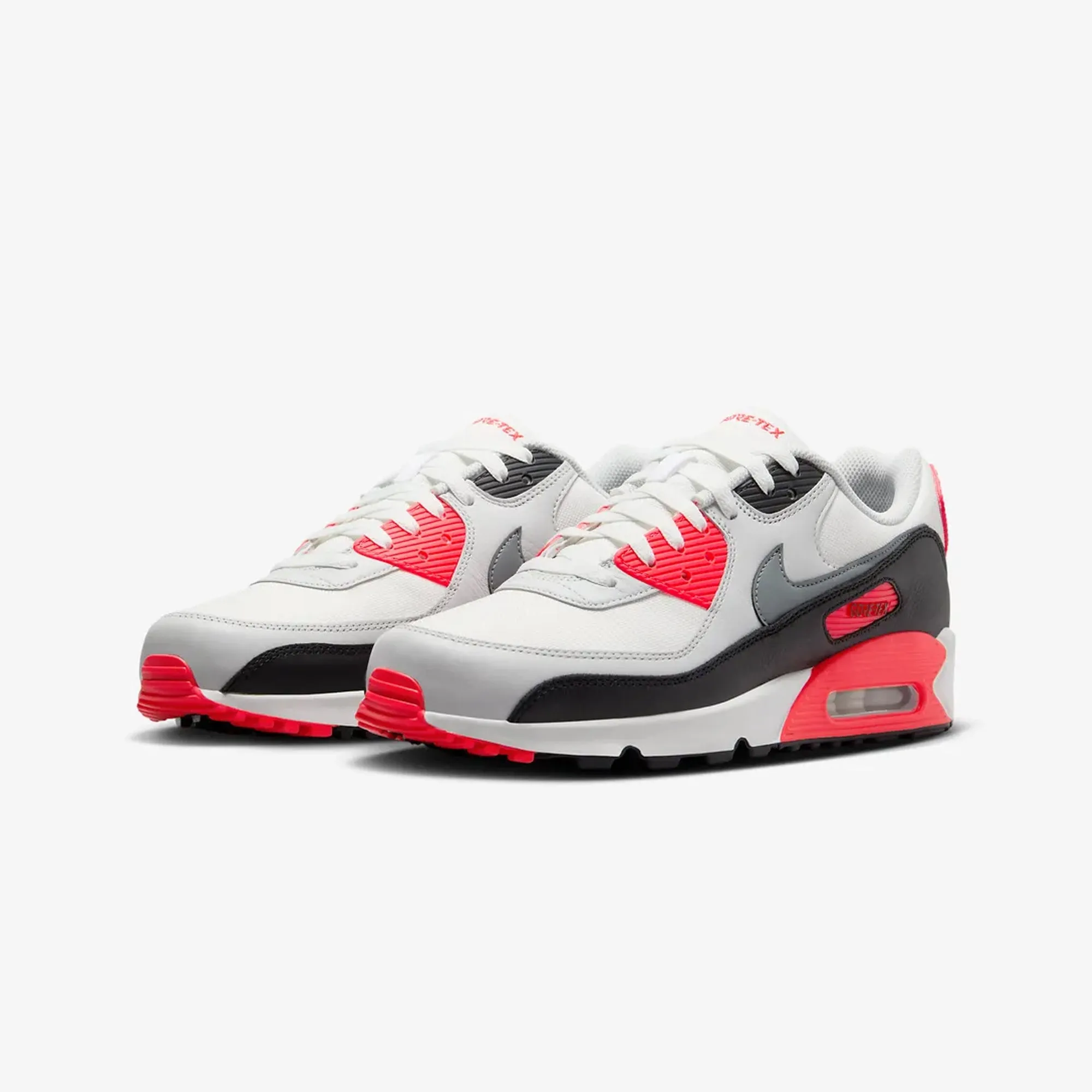 Nike | AIR MAX 90 GORE-TEX  { SUMMIT WHITE/COOL GREY-BRIGHT CRIMSON