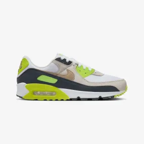 NIKE | AIR MAX 90 { WHITE/KHAKI-CYBER-DK SMOKE GREY