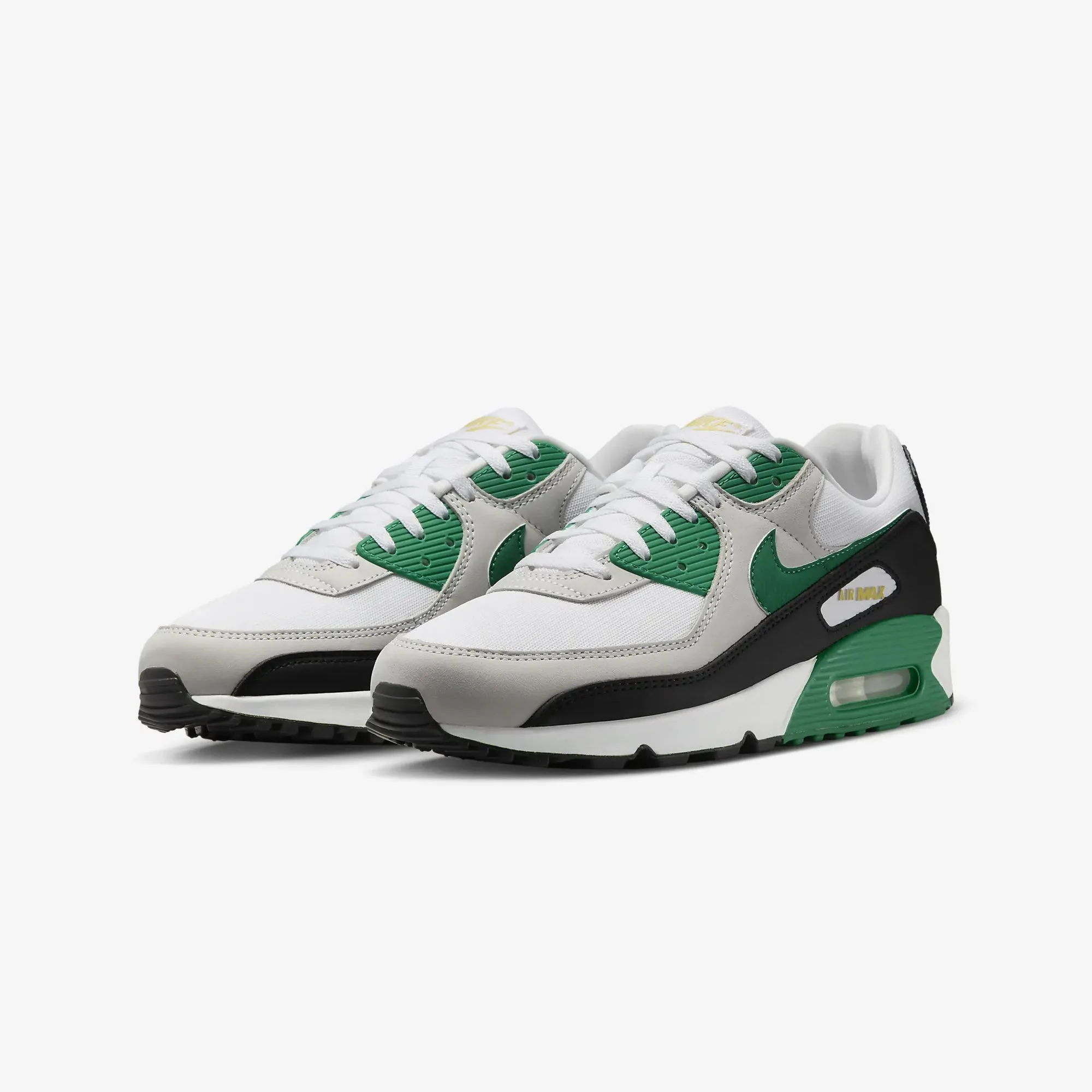 Nike | AIR MAX 90  { WHITE/MALACHITE-BLACK-MALACHITE