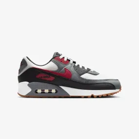 Nike | AIR MAX 90  { WHITE/TEAM RED-COOL GREY-BLACK