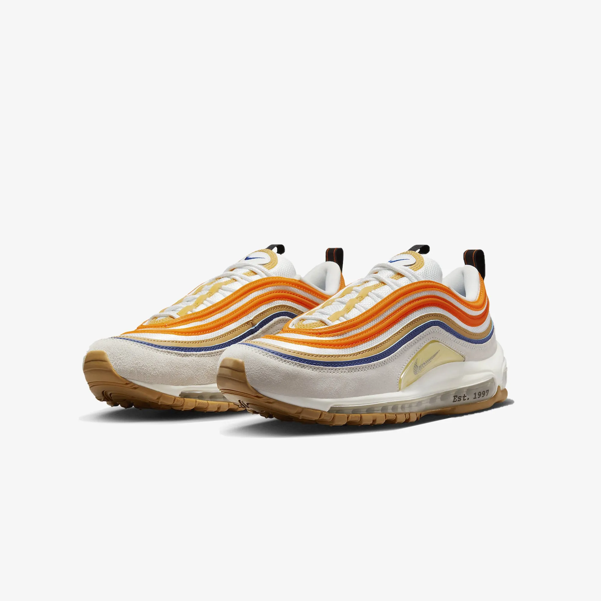 Nike | AIR MAX 97 SE  { SUMMIT WHITE/BLACK-SAFETY ORANGE