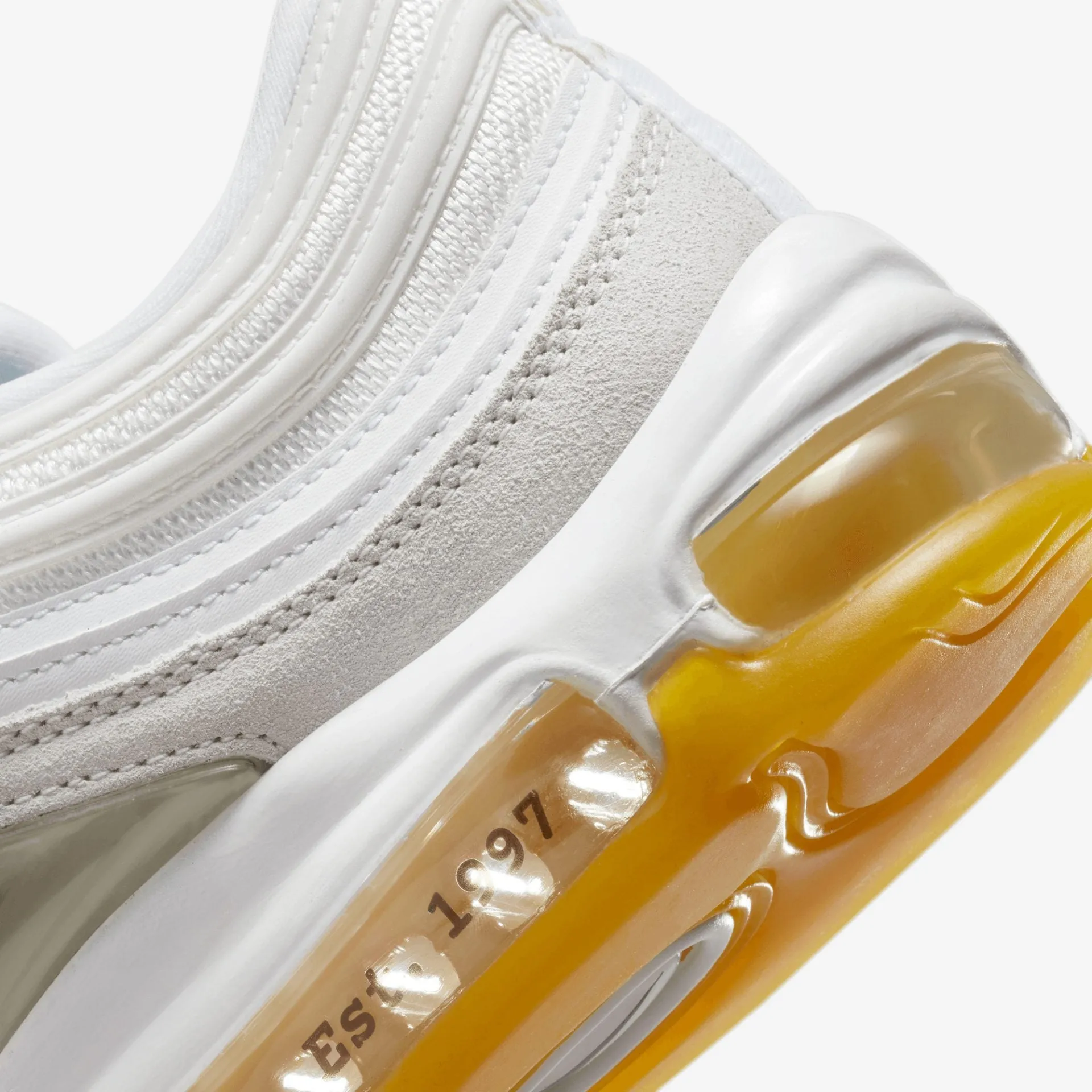 Nike | AIR MAX 97  { WHITE-LEMON WASH