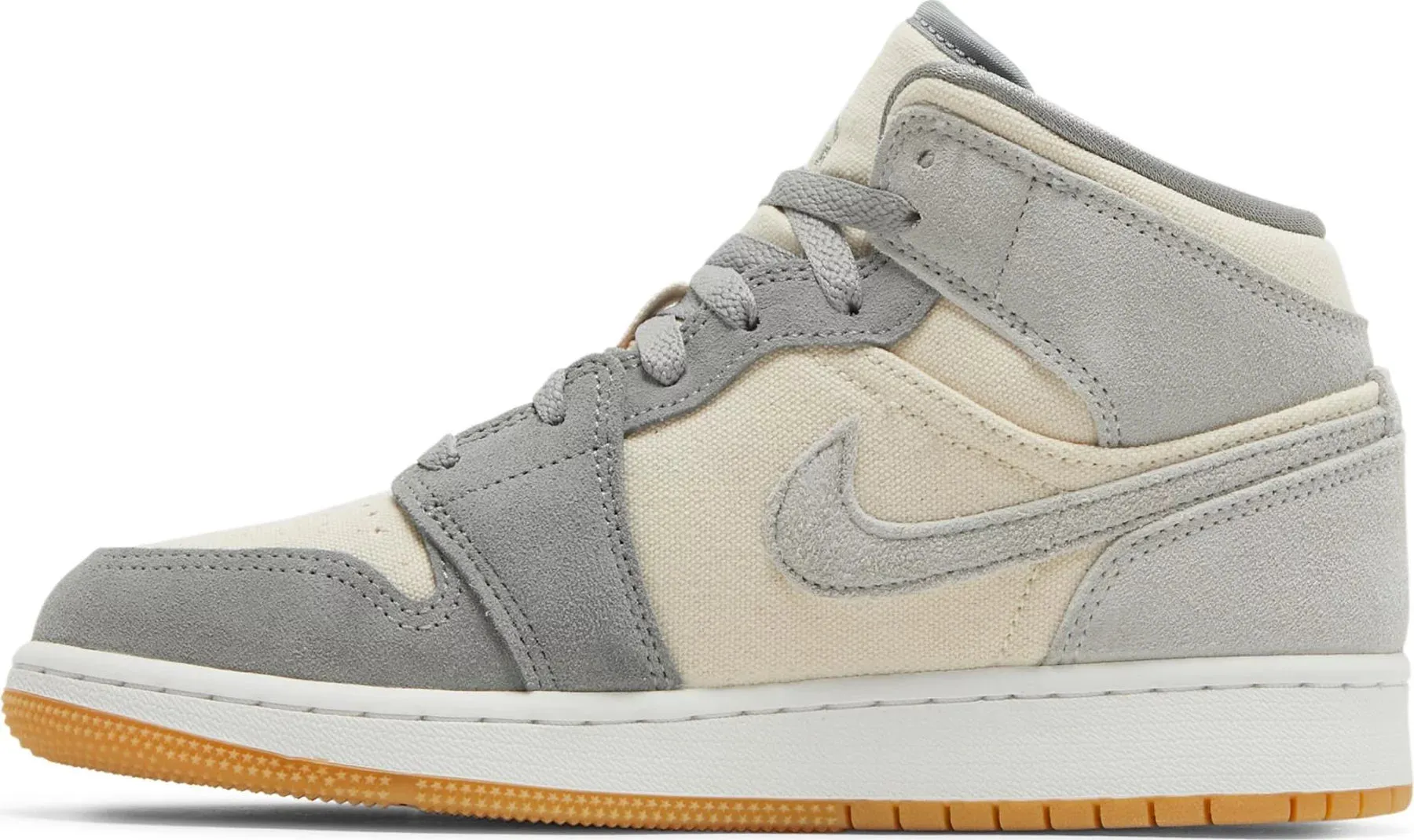 Nike Jordan 1 Mid Coconut Milk Particle Grey GS