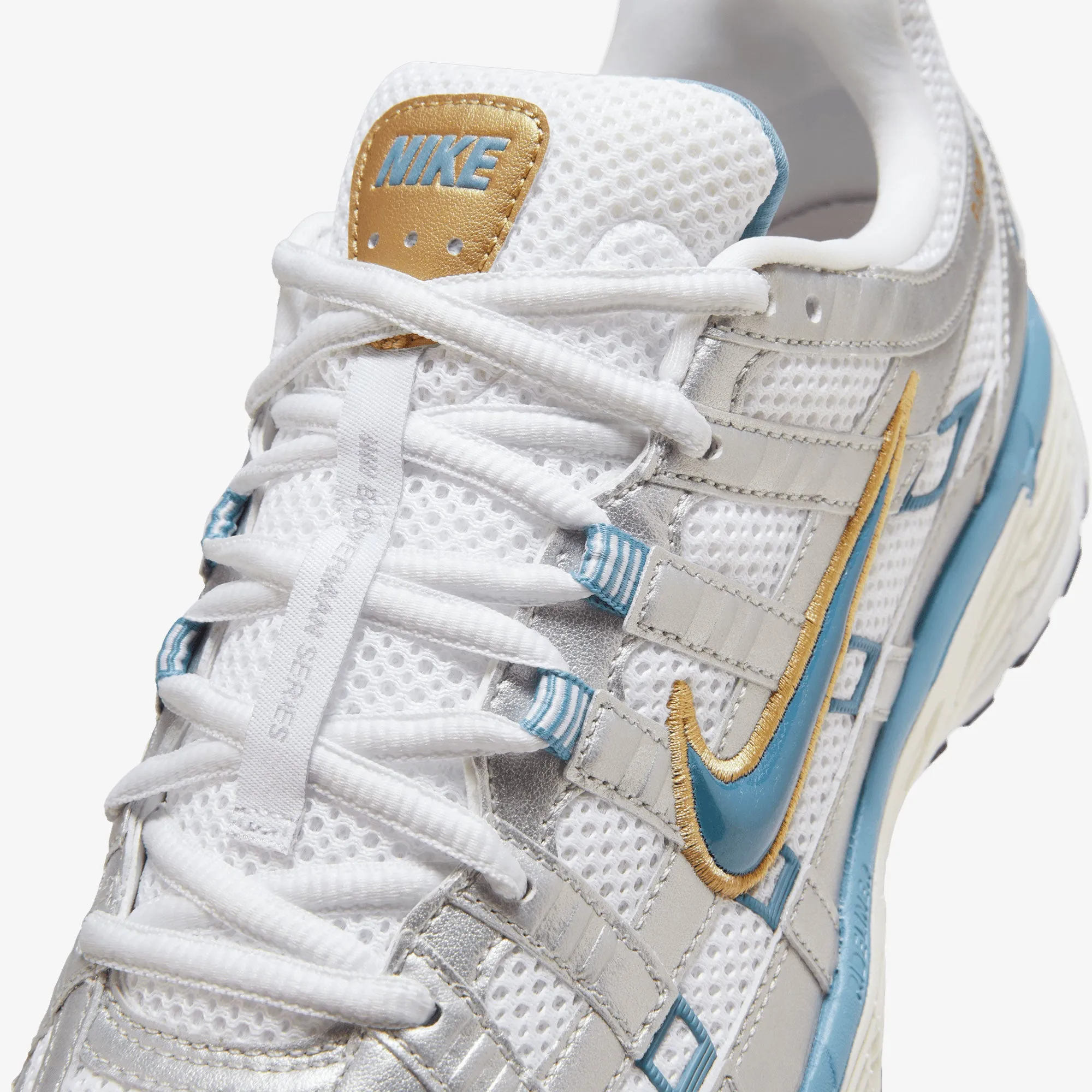 NIKE | P-6000 { WHITE/AEGEAN STORM-METALLIC SILVER