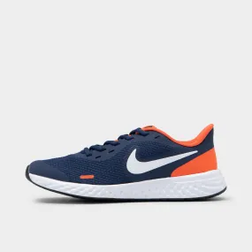 Nike Revolution 5 GS Midnight Navy / White - Orange