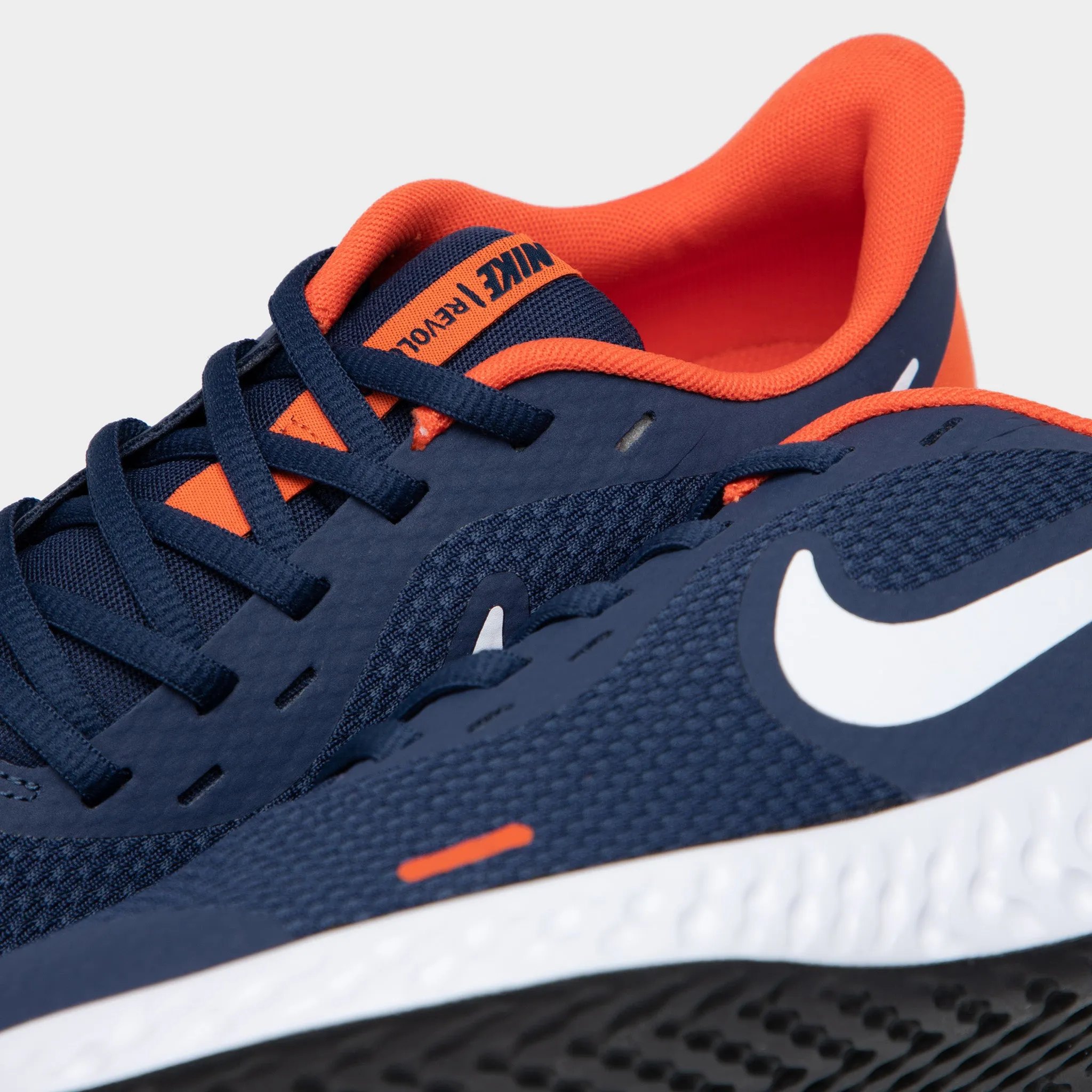 Nike Revolution 5 GS Midnight Navy / White - Orange