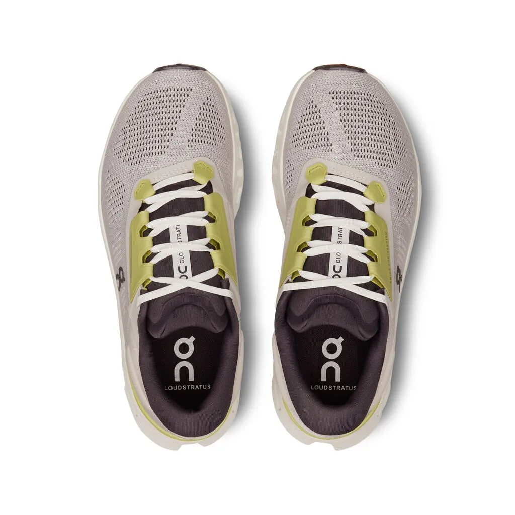 On Men's Cloudstratus 3 Running Shoes Pearl / Ivory