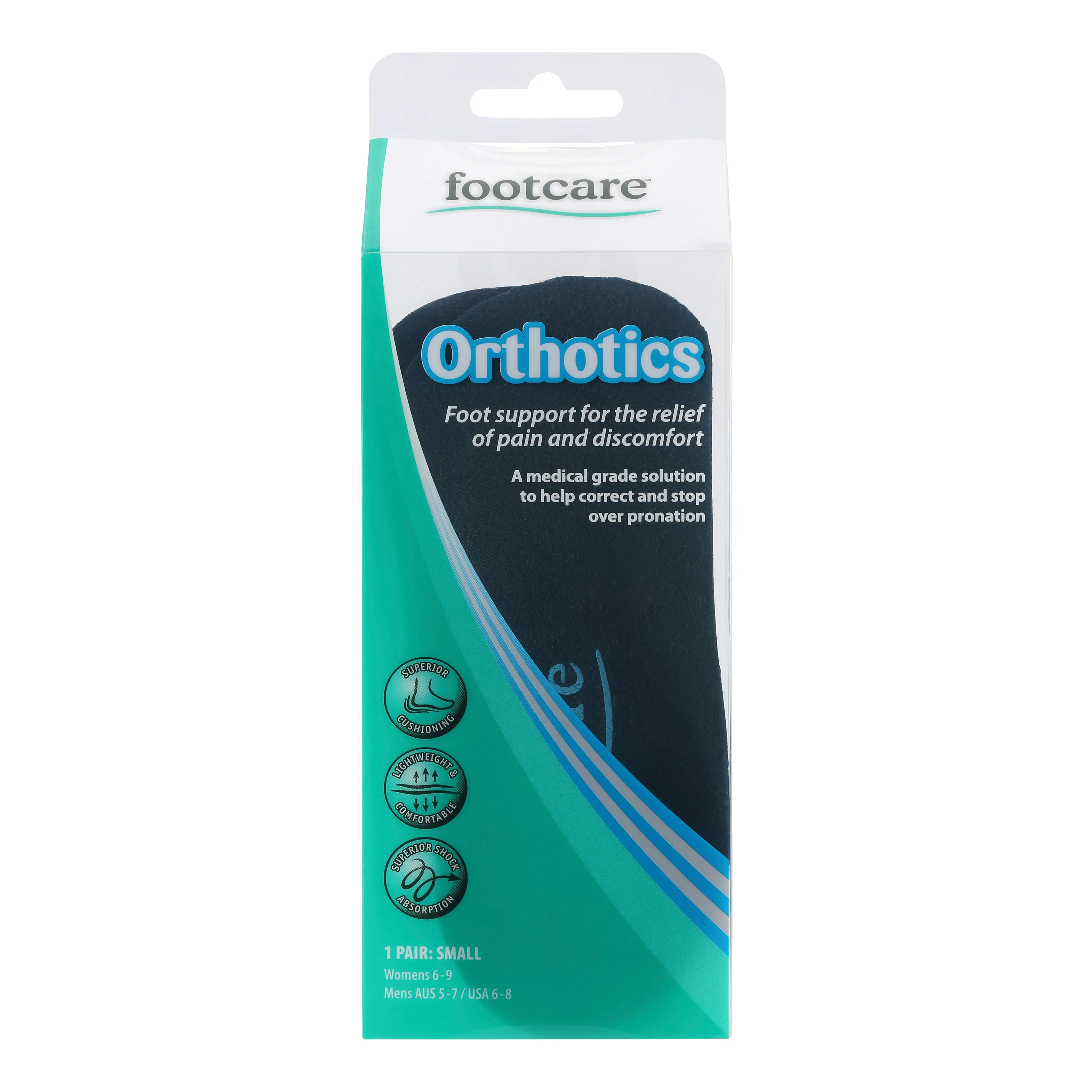 Orthotics Insoles Small, 1 pair