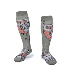 Owl Print Knee High (Compression Socks)