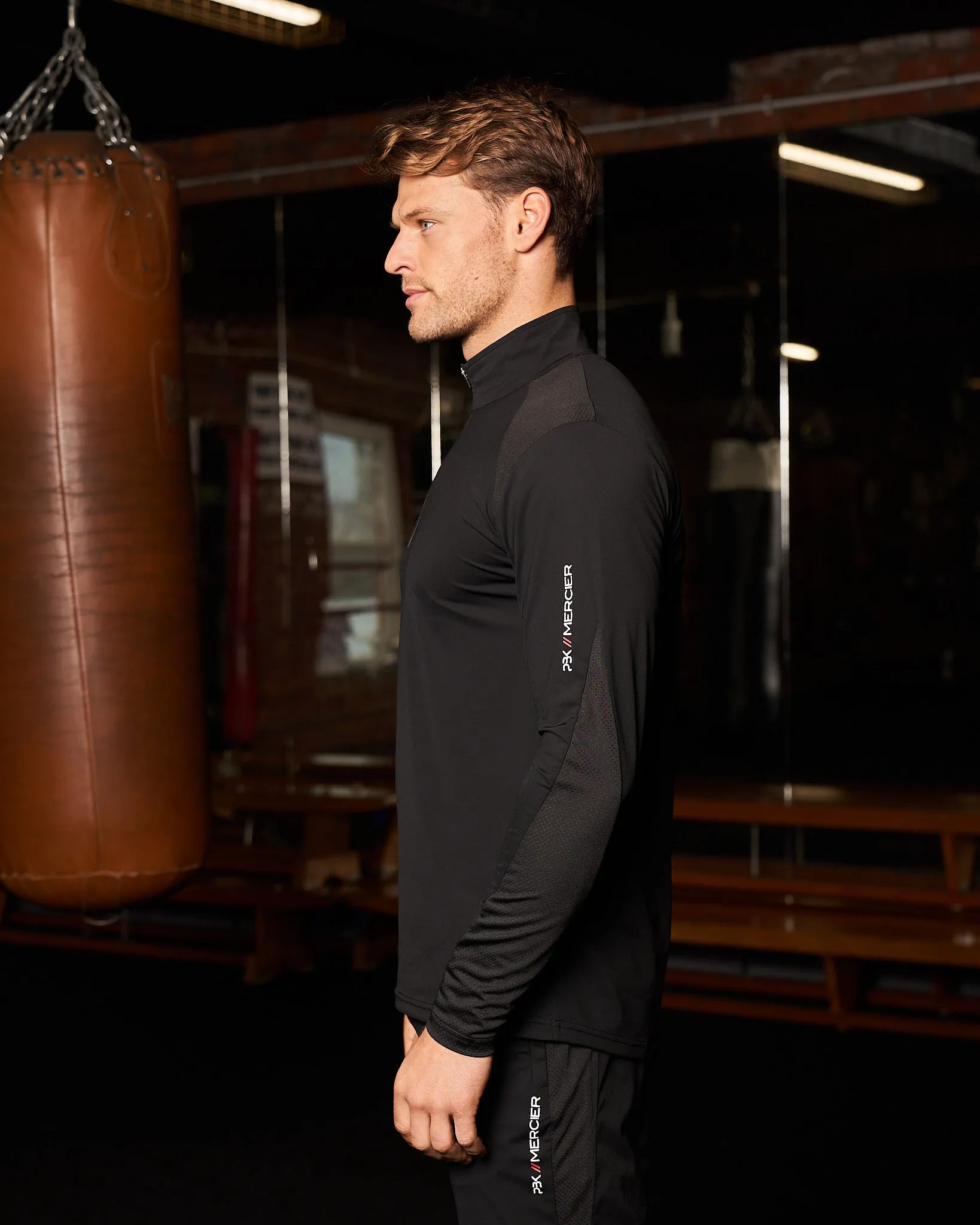 PBK//Mercier Performance 1/4 Long sleeve Black