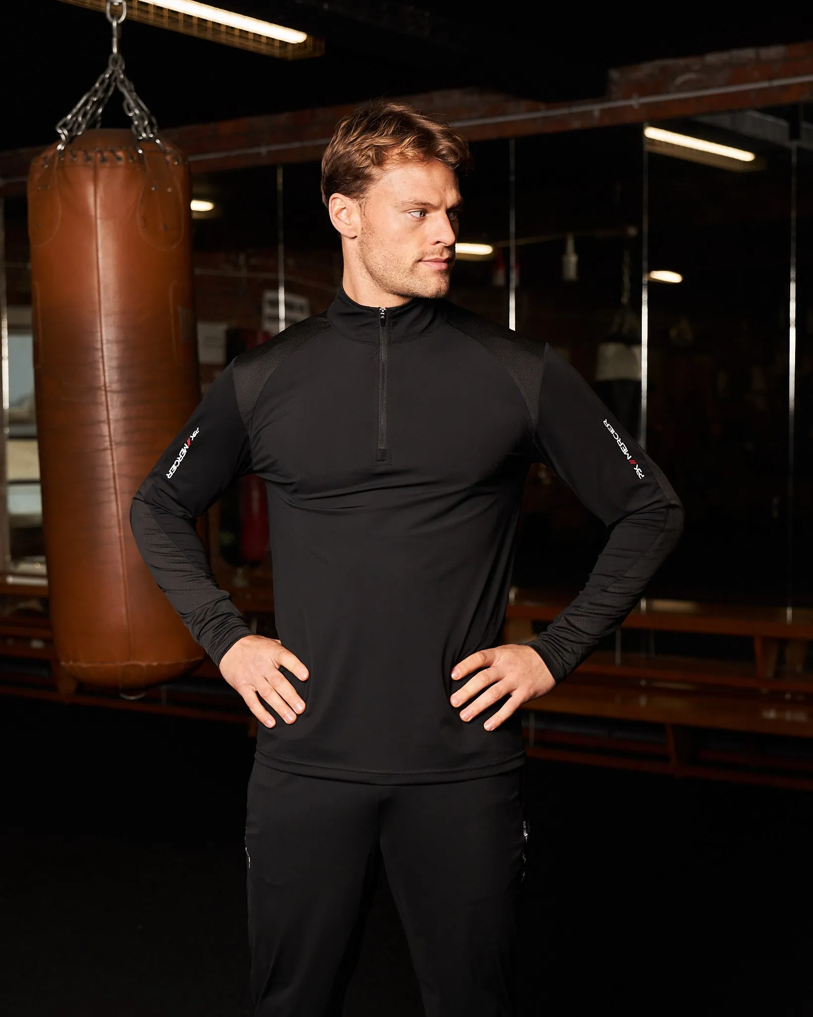 PBK//Mercier Performance 1/4 Long sleeve Black