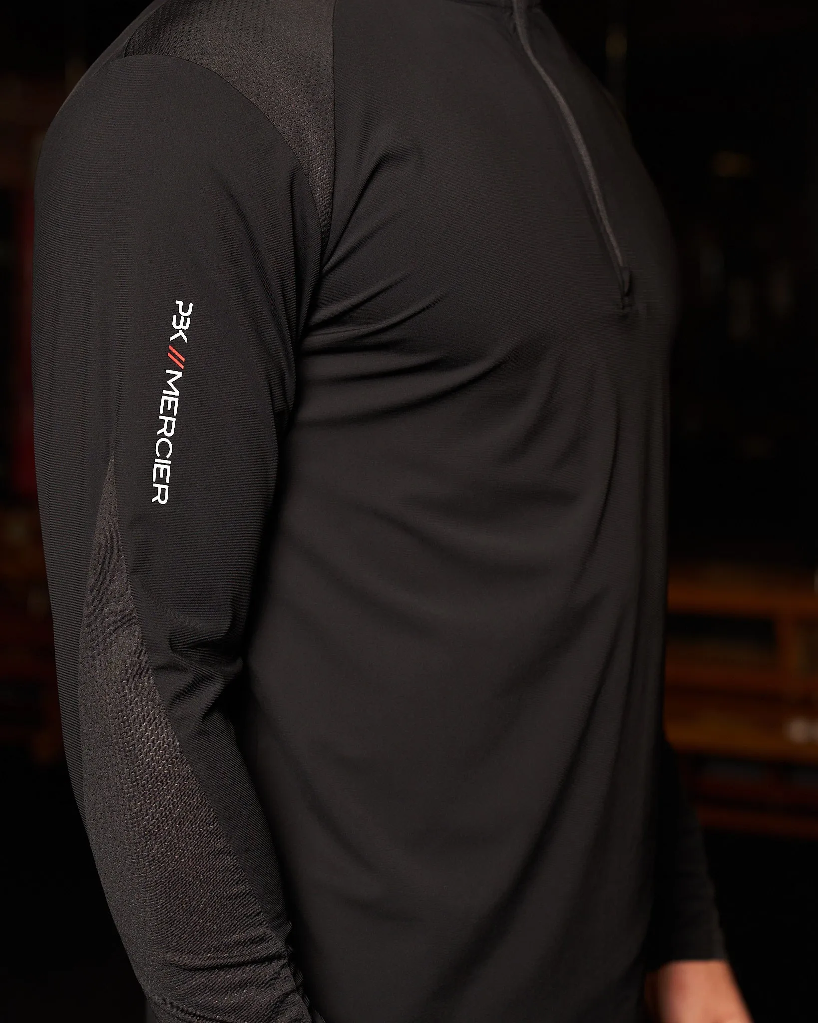 PBK//Mercier Performance 1/4 Long sleeve Black