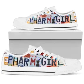 Pharm Girl Womens Sneakers Low Tops Colorful Converse Canvas Gifts For Women, Low Top Sneaker, Low Top Canvas Shoes