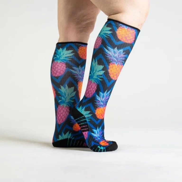 Pineapple Party Compression Socks