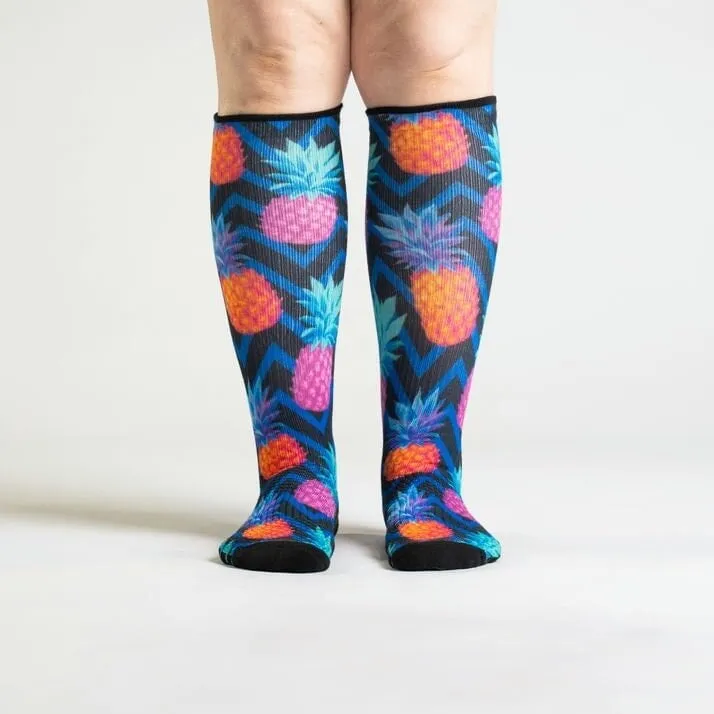 Pineapple Party Compression Socks