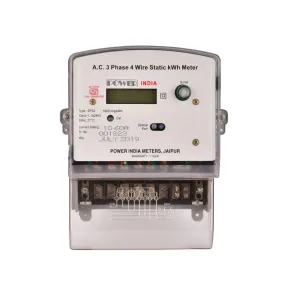 Power India Meters Three Phase Electronic Multifunction Energy Meter with Digital LCD Display