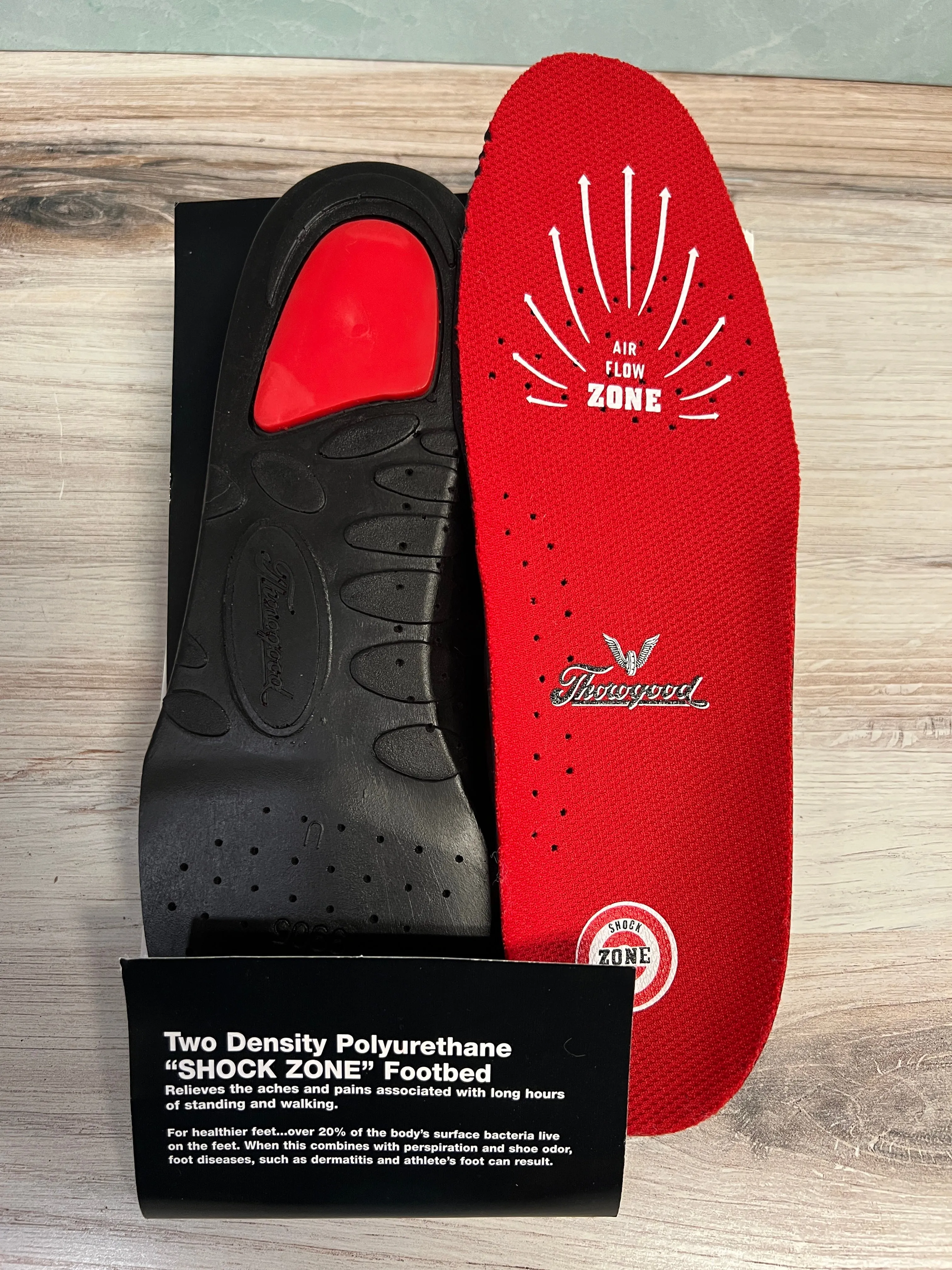 Red Shock Zone Insoles 889-8000