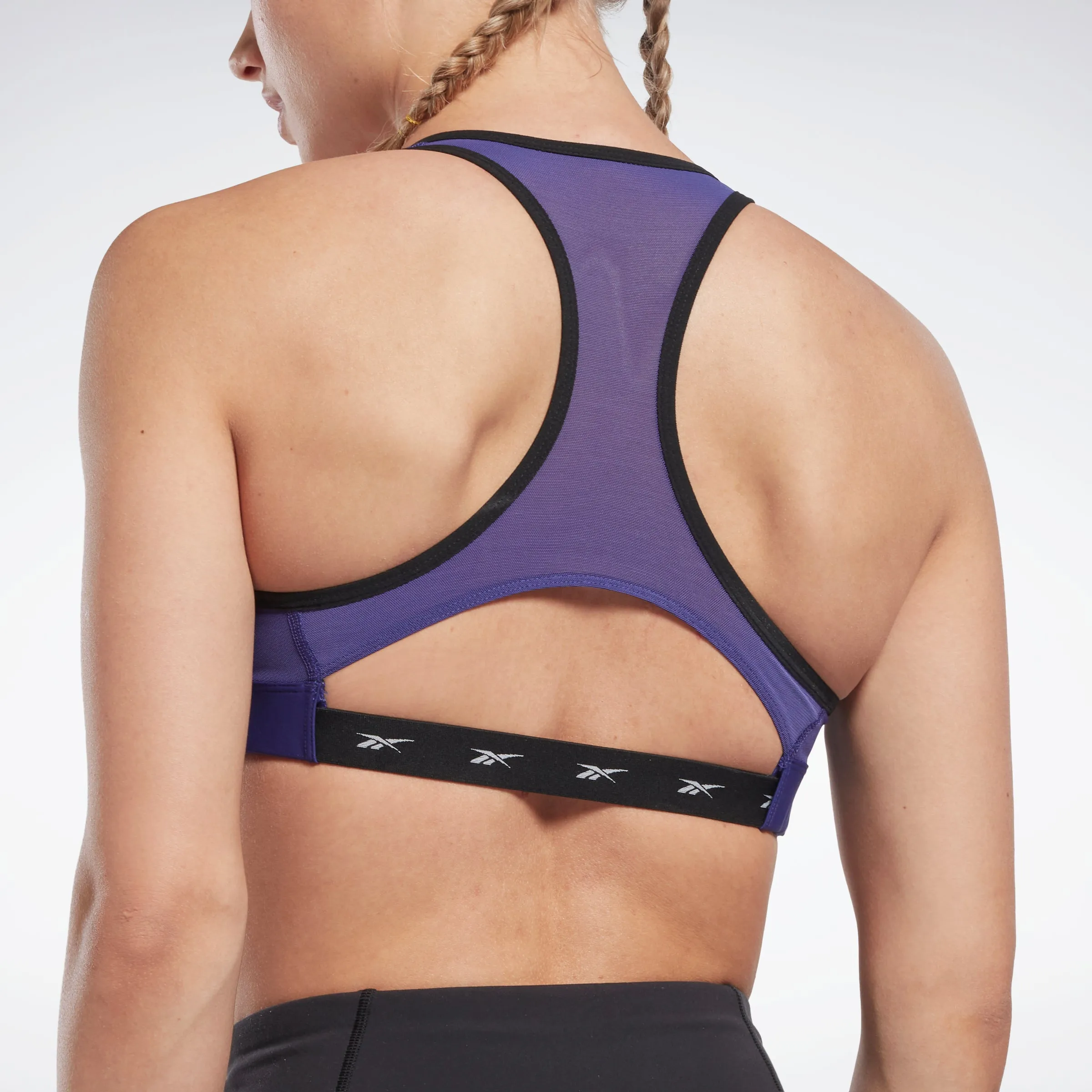 Reebok Apparel Women Reebok Lux Vector Racer Sports Bra Bolprp