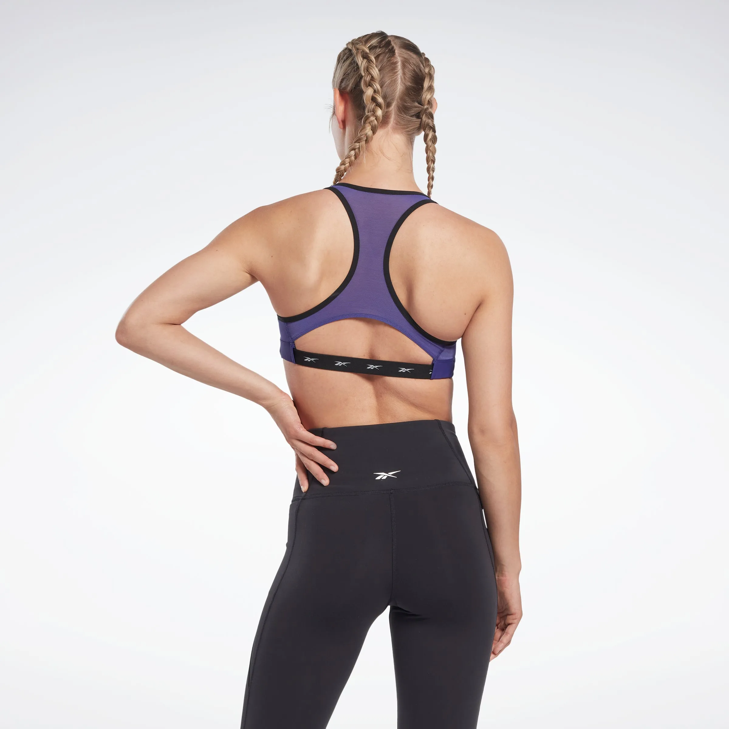 Reebok Apparel Women Reebok Lux Vector Racer Sports Bra Bolprp