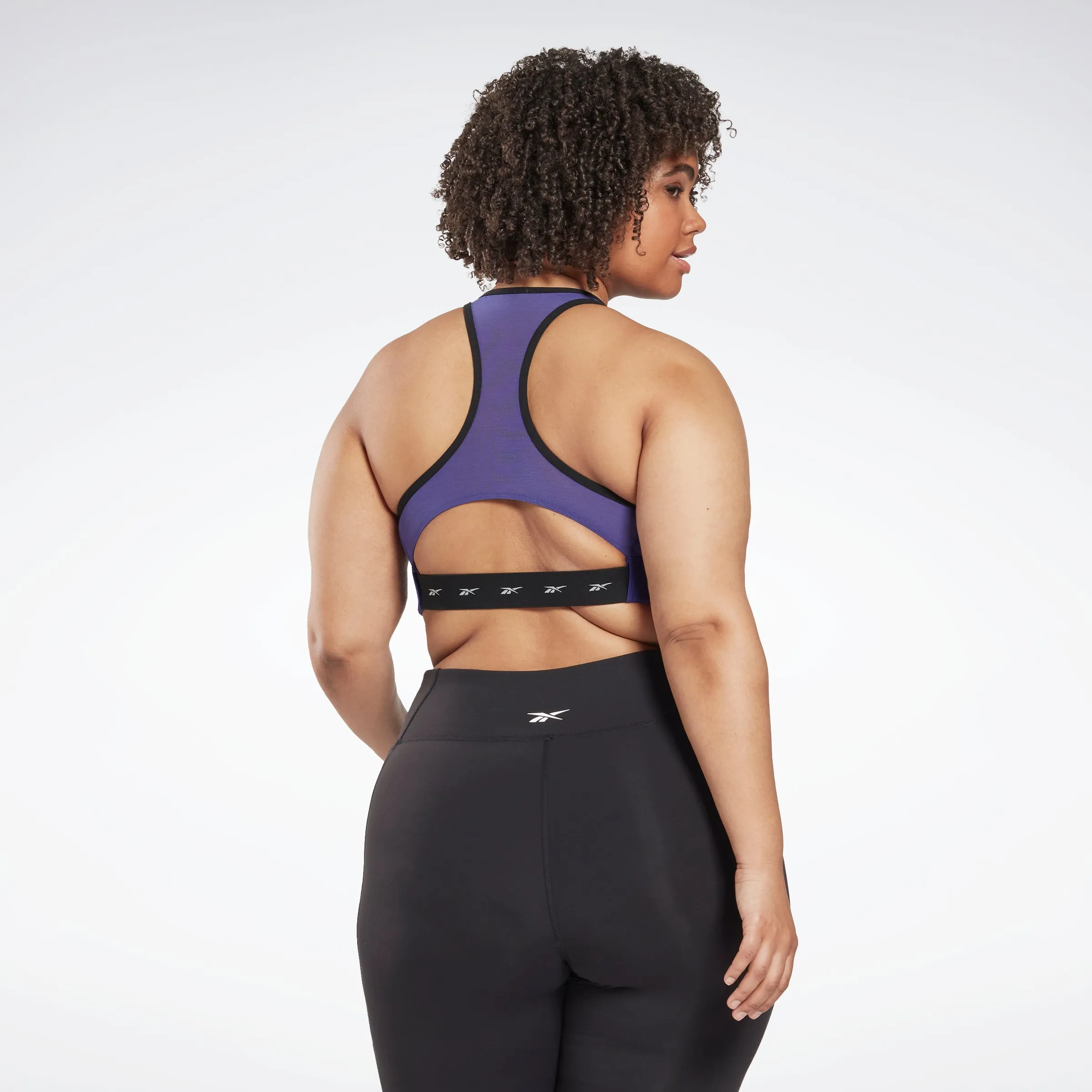 Reebok Apparel Women Reebok Lux Vector Racer Sports Bra (Plus Size) Bolprp