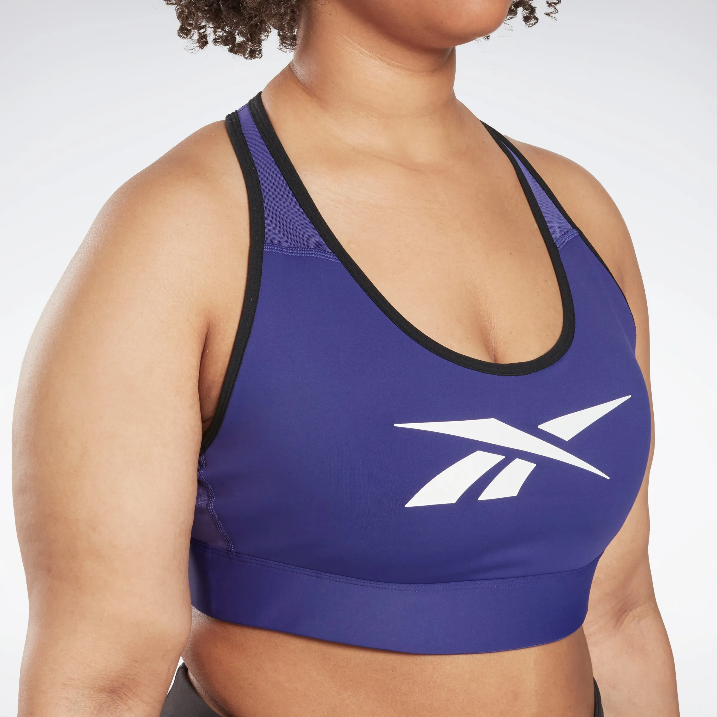 Reebok Apparel Women Reebok Lux Vector Racer Sports Bra (Plus Size) Bolprp